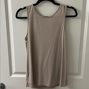 Vintage BCBGMaxAzria Beige Ribbed Top size small